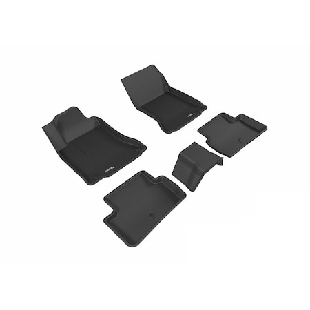 3D Maxpider R1 R2 Kagu Floor Mat for Infiniti QX30 2016-2018, Black L1IN02501509